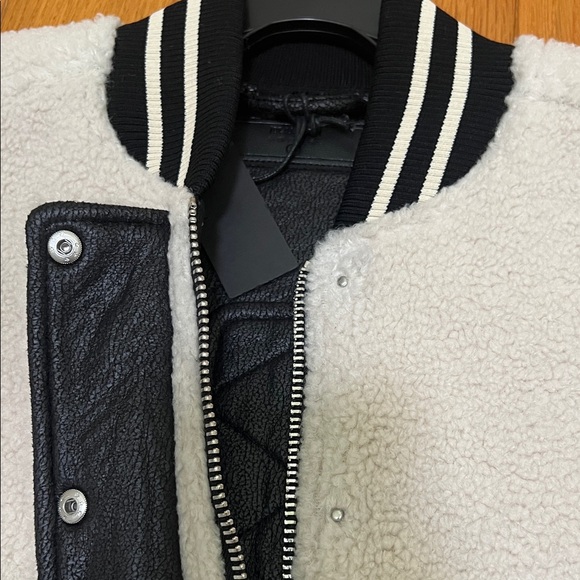 Blank NYC Black and White Sherpa Jacket - Picture 6 of 9
